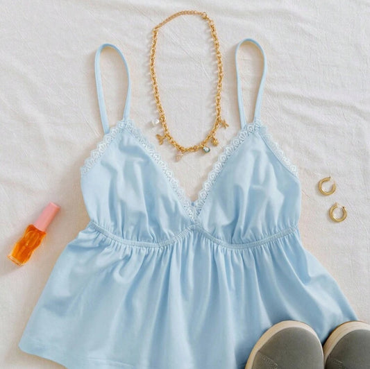 Back to school! Blue tank💝